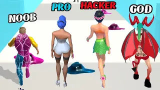 NOOB vs PRO vs HACKER vs GOD - Build A Queen , Toxic Hero 3D ...