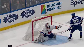 Nikita Kucherov scores breakaway goal vs Sorokin and Islanders (1 apr 2023)