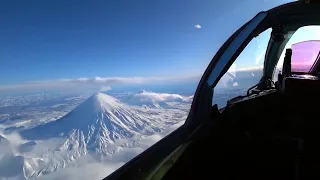 Russian MiG-31 Winter training over the Kamchatka Peninsula