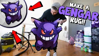 CUSTOM GENGAR RUG | Full Tufting Process | Make A Custom Rug!