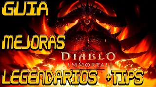 DIABLO IMMORTAL GUÍA Equipos y MEJORAS +TIPS