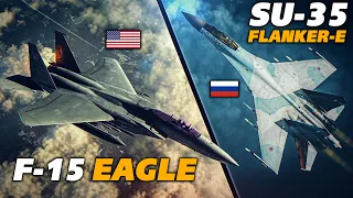 Heavy Weights | F-15C Eagle Vs Su-35 Flanker-E | Digital Combat Simulator | DCS |