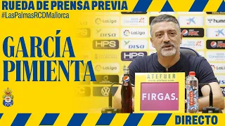 Rueda de prensa de García Pimienta previa al UD Las Palmas vs RCD Mallorca | UD Las Palmas