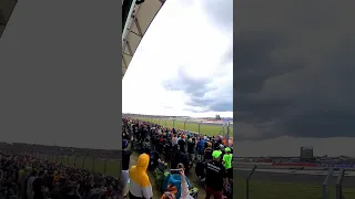 British GP 2023 Becketts Crowd React to Norris in P1 Lap1