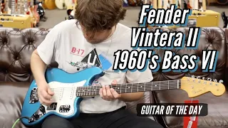 Fender Vintera II 1960's Bass VI Lake Placid Blue | Guitar of the Day