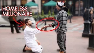 Homeless Millionaire Prank - Would You Help?