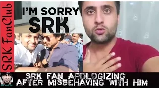 Shah Rukh Khan's Fan Apologizing for misbehaving with him in Turkey - SRK ( Subtitles )