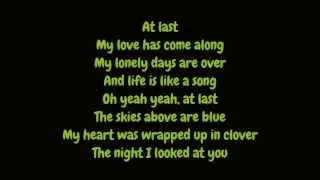 Etta James - At Last (Lyrics HD)