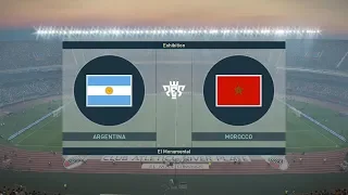 Argentina vs Morocco - Friendly International - PES 2019 Gameplay