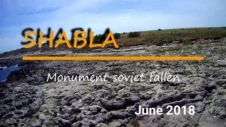 Shabla, Bulgaria  - aerial video drone -  monument soviet fallen (by the sea)