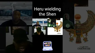 Heru wielding the power of the Shen. #shen #kmt #nubia