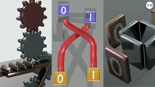 Logic gates using Gears,Marbles & Dominoes