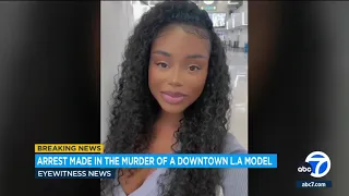 Man arrested for murder of LA model found stuffed in refrigerator