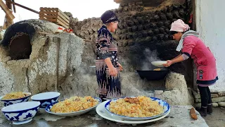 Андижонча Ўчоқ оши / Плов по Деревенски Узбекистан Андижан  / Rustic Pilaf Uzbekistan Andijan