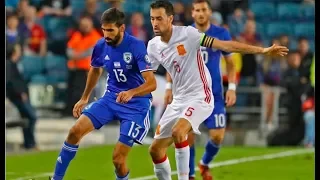 Sergio Busquets vs. Israel HD (Israel 0 - 1 Spain) 09/10/2017