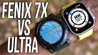 Apple Watch Ultra vs Garmin Fenix 7X - Real Life Trail Run / Hike Comparison!