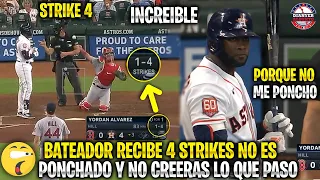 Este BATEADOR RECIBE 4 STRIKES NO es PONCHADO y NO PODRAS CREER lo que PASÓ ALGO NUNCA VISTO | MLB