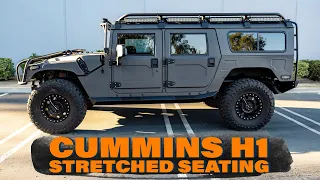 CUMMINS HUMMER H1 BUILT WITH CUSTOM STRETCHED SEATING
