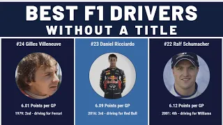 Best Formula 1 Drivers Without a Championship Title
