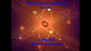 Твої фізичні відкриття. Урок №4. Хімічні елементи.