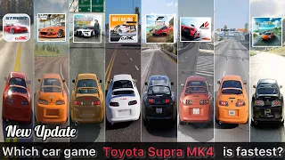 Supra MK4 in CarX Street, Drive Zone Online, CM, CarX Drift Racing 2, FH5, AC, BeamNG, TCM