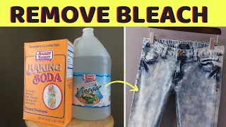 How to Get Bleach Out Of Jeans with Baking Soda and Vinegar