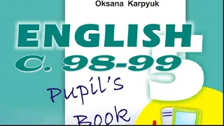 Карпюк 5 Тема 3 Урок 2 Vocabulary Сторінки 98-99 ✔Відеоурок