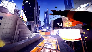 EXPLORING THE CITY AT NIGHT - Hyper Realistic Graphics - Mirror's Edge Catalyst (PC) No Hud