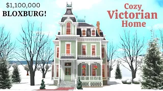 Bloxburg - Cozy New England Victorian Home | Tour and Speedbuild Part 1