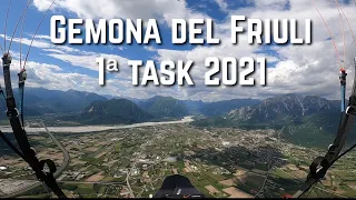 1ª TASK "GEMONA DEL FRIULI" Campionato Triveneto Parapendio  2021
