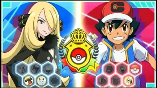 Ash Vs Cynthia part 2/ Pokemon journey episode 124