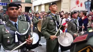 Paracaidistas de BRIPAC. Salida de Fusionadas. Semana Santa de Malaga 2012