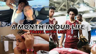 A MONTH IN OUR LIFE! TRAVEL WITH US TO NIKE EYBL SESSION 4 & SECTION 7: Jared and Syd Vlog 10