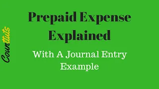 Prepaid Expense Explained With Journal Entry and Adjusting Entry Example