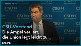 Pressekonferenz mit Markus Söder und Markus Blume