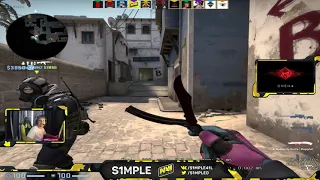 s1mple plays FPL on mirage with 24 kills