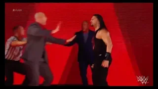 Roman Reings unleashes an all-out assault jinder mahal:raw