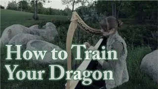 How to Train Your Dragon Medley - Harp Cover - Samantha Ballard