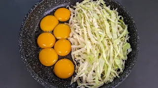 Just Add Eggs With Cabbage Its So Delicious / Simple Breakfast Recipe / 5 Mnts Cheap & Tasty Snacks