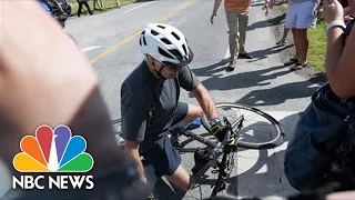 WATCH: Biden Bounces Back After Bike Fall During Delaware Beach Ride