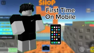 Trying Skywars On Mobile | Roblox Skywars