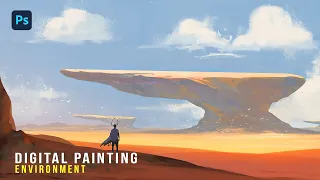 Environment Digital Painting Process PHOTOSHOP