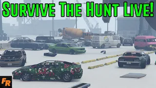 A Snowy Survive The Hunt Live! - Gta 5 Challenge