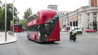 Buses at work in Brixton 11th June 2020