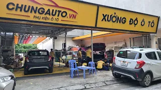 Vào xưởng độ ô tô Chungauto.vn | Ối trời toàn Fadil