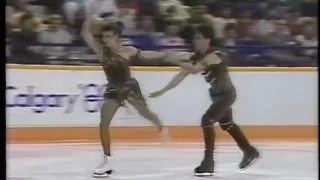 Duchesnay & Duchesnay (FRA) - 1988 Calgary, Ice Dancing, Free Dance (US ABC)