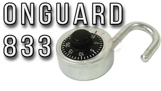 OnGuard 833: навесной замок с сейфовым кодовым механизмом