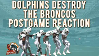 Miami Dolphins Post Game Reaction: Slaughtering Of The Denver Broncos