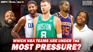 Which NBA teams are under the most pressure? | Numbers On The Board