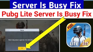 How To Solve Pubg Mobile Lite Server Is Busy Please Try Again Later Problem |pubg lite restrict area